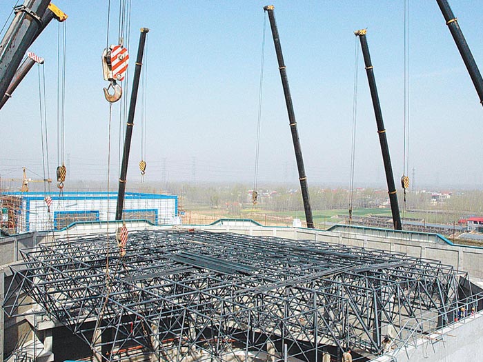 韶山网架高空滑移法